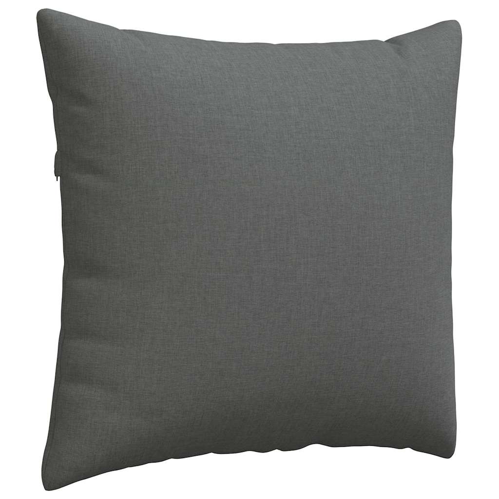 vidaXL Poduszki na sofę 2 pcs Ciemnoszary 45 x 45 cm tkanina