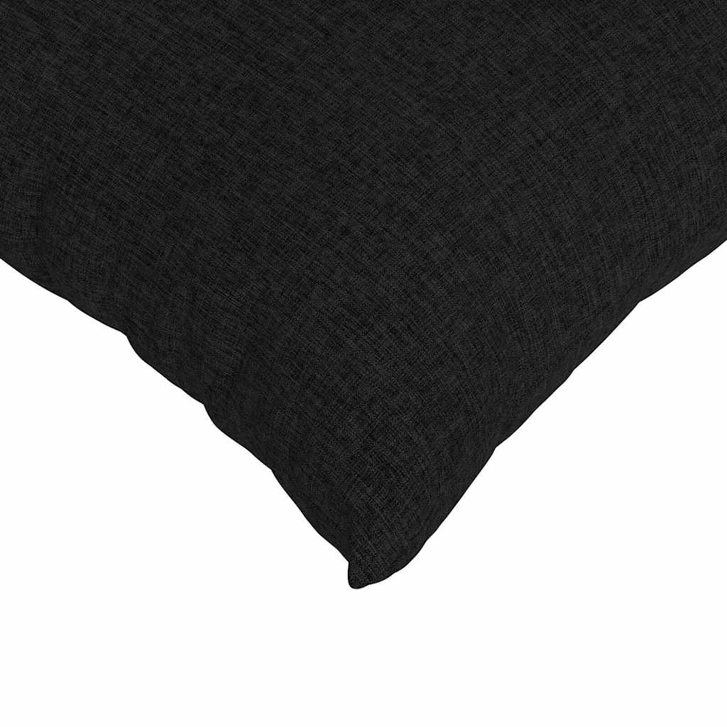 vidaXL Poduszki na sofę 2 pcs Czarny 45 x 45 cm tkanina