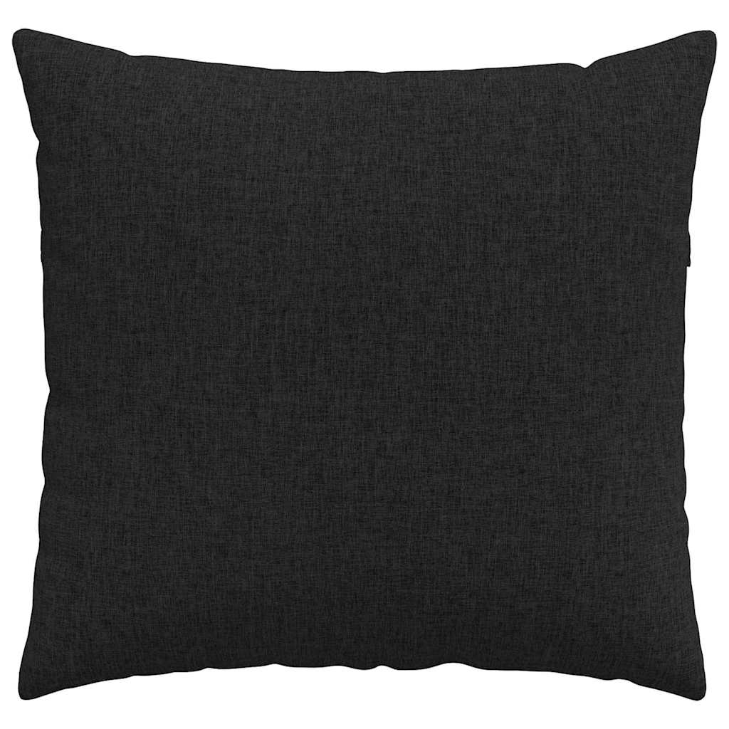 vidaXL Poduszki na sofę 2 pcs Czarny 45 x 45 cm tkanina