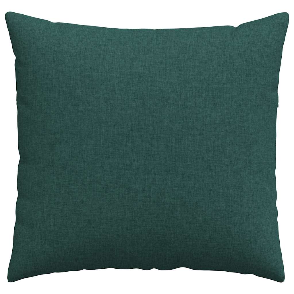 vidaXL Poduszki na sofę 2 pcs Ciemna zieleń 45 x 45 cm tkanina