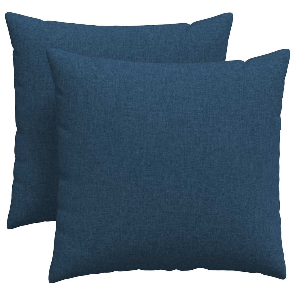 vidaXL Poduszki na sofę 2 pcs Niebieski 45 x 45 cm tkanina