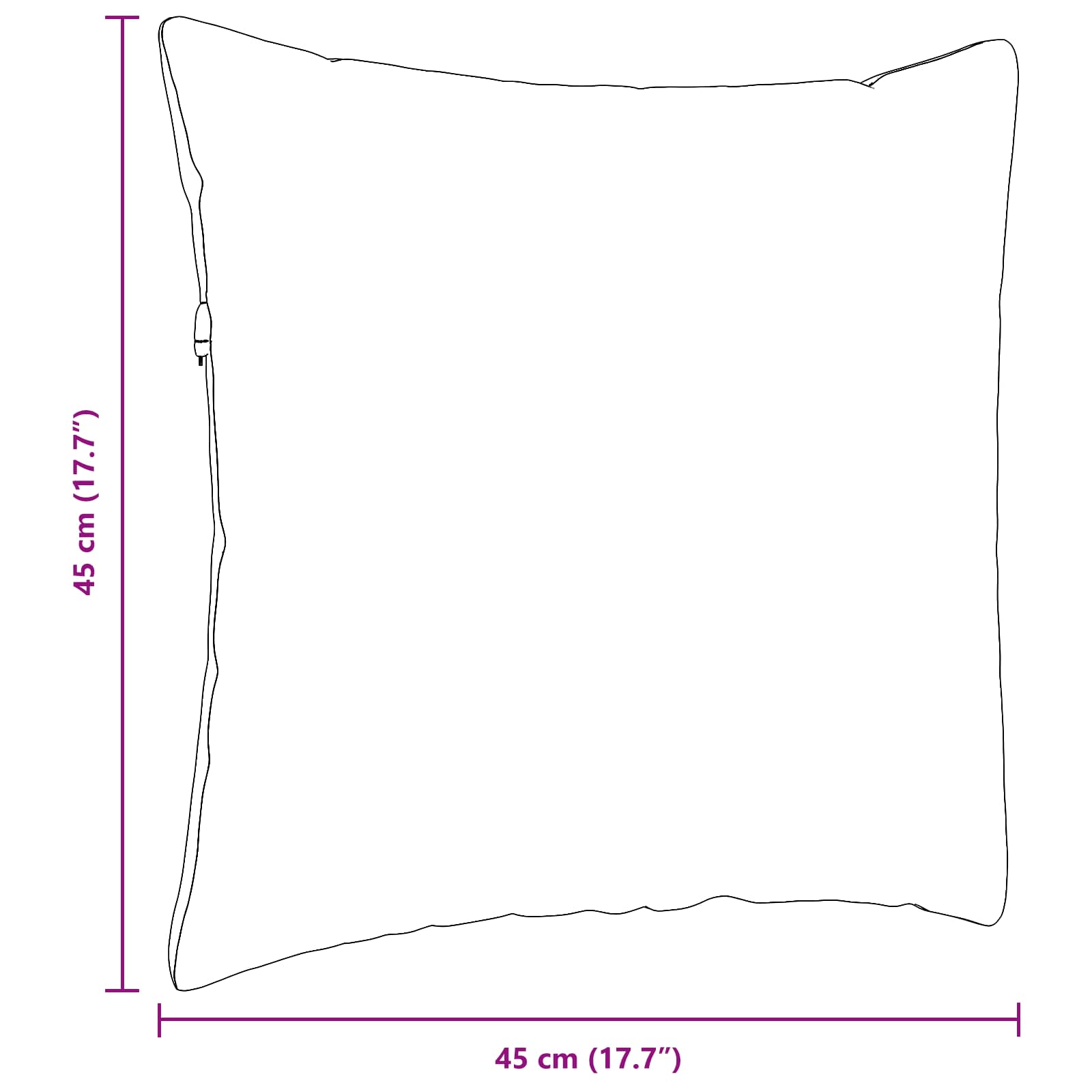 vidaXL Poduszki na sofę 2 pcs Niebieski 45 x 45 cm tkanina