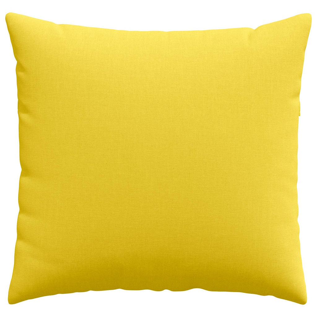 vidaXL Poduszki na sofę 2 pcs Jasnożółty 45 x 45 cm tkanina