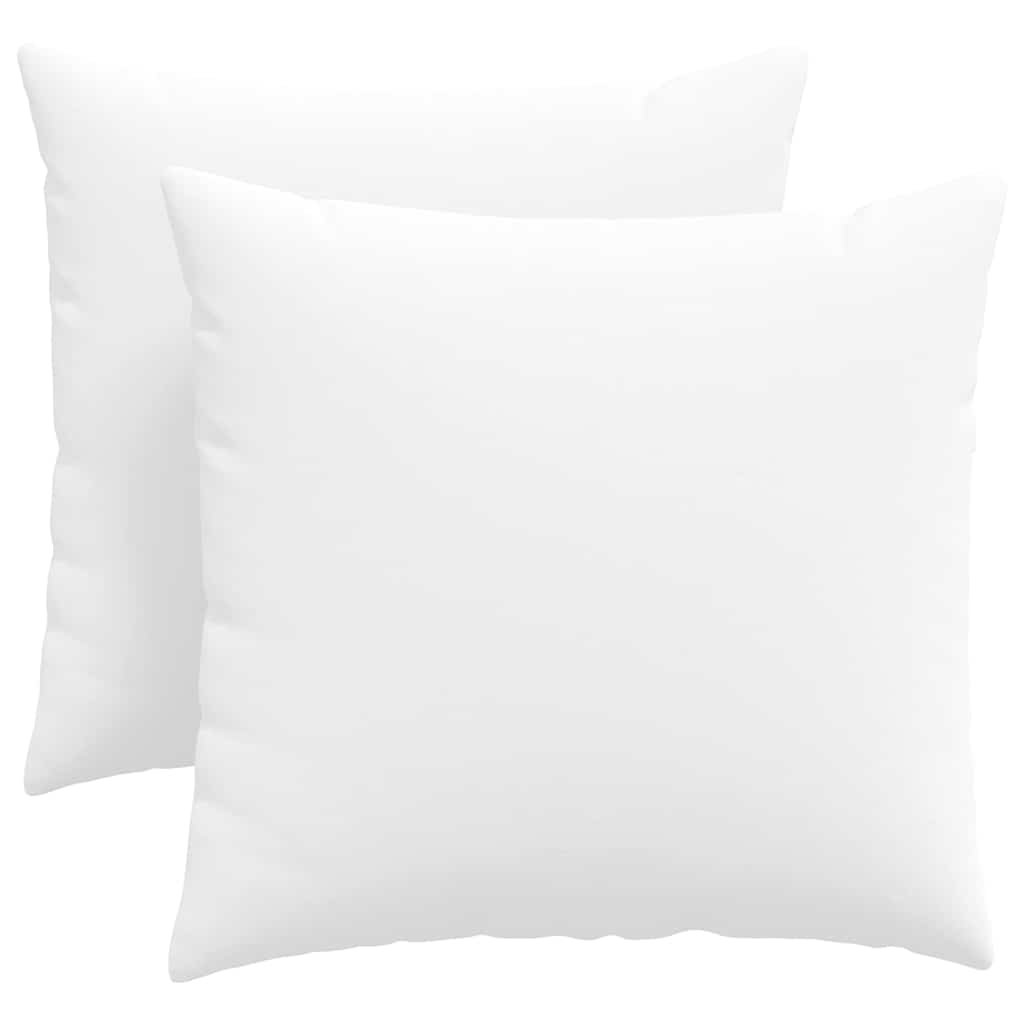 vidaXL Poduszki na sofę 2 pcs Biały 45 x 45 cm tkanina