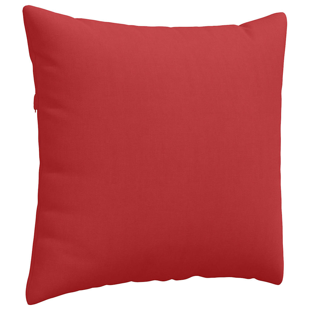 vidaXL Poduszki na sofę 2 pcs Czerwony 45 x 45 cm tkanina