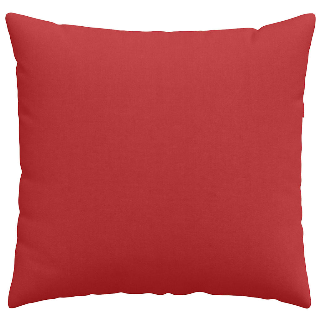 vidaXL Poduszki na sofę 2 pcs Czerwony 45 x 45 cm tkanina