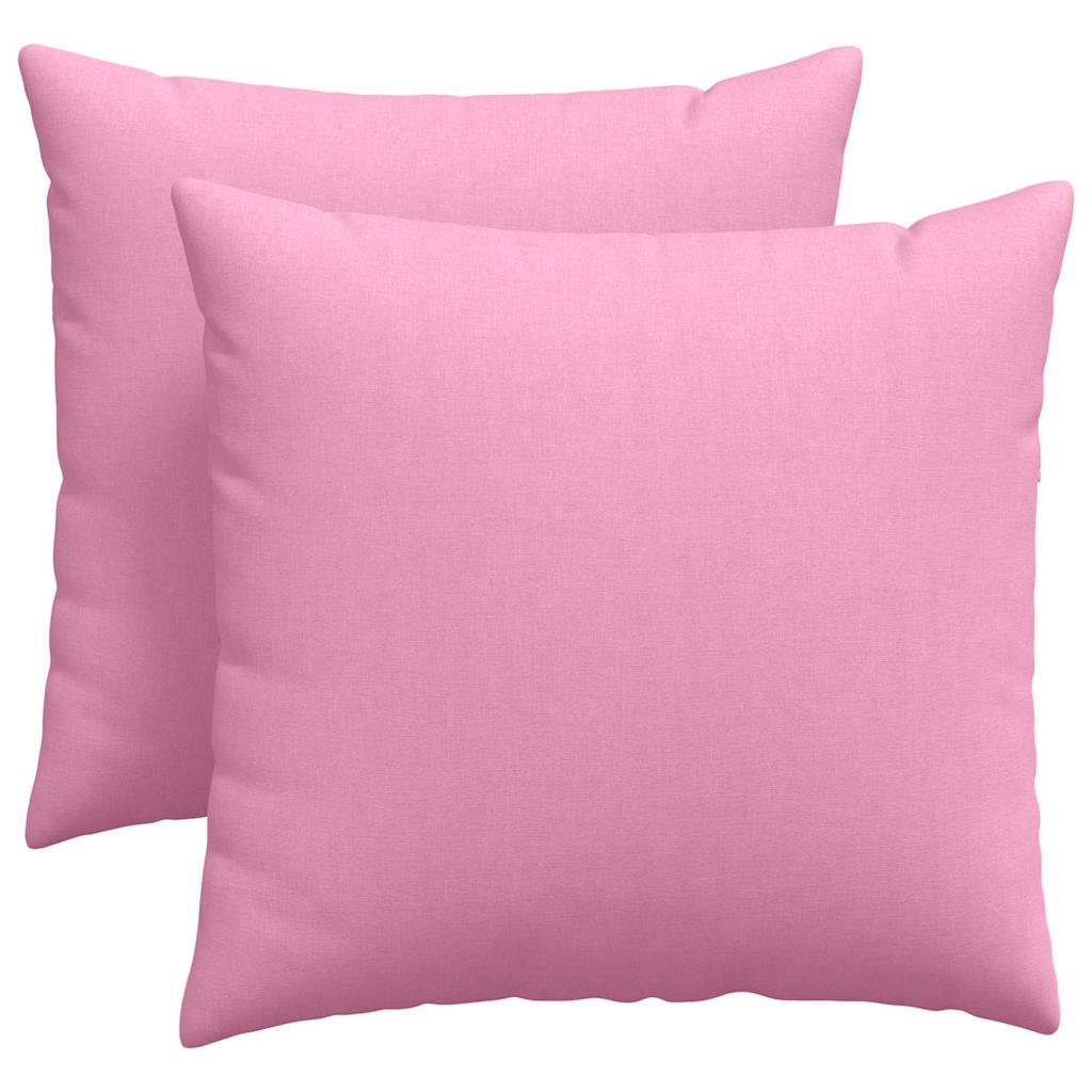 vidaXL Poduszki na sofę 2 pcs Różowy 45 x 45 cm tkanina