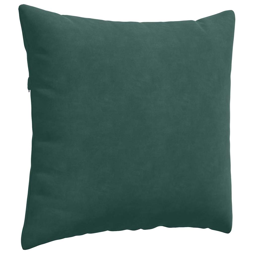 vidaXL Poduszki na sofę 2 pcs Ciemna zieleń 45 x 45 cm