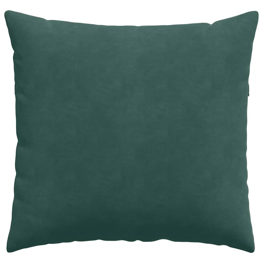vidaXL Poduszki na sofę 2 pcs Ciemna zieleń 45 x 45 cm