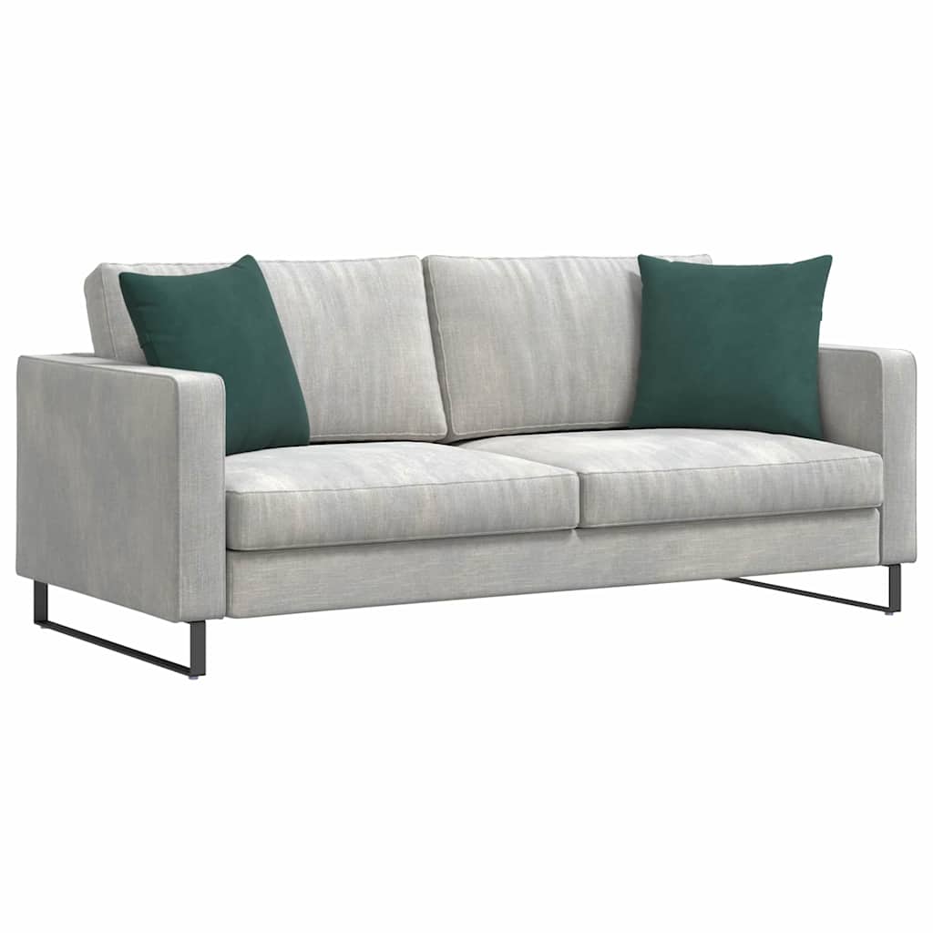vidaXL Poduszki na sofę 2 pcs Ciemna zieleń 45 x 45 cm