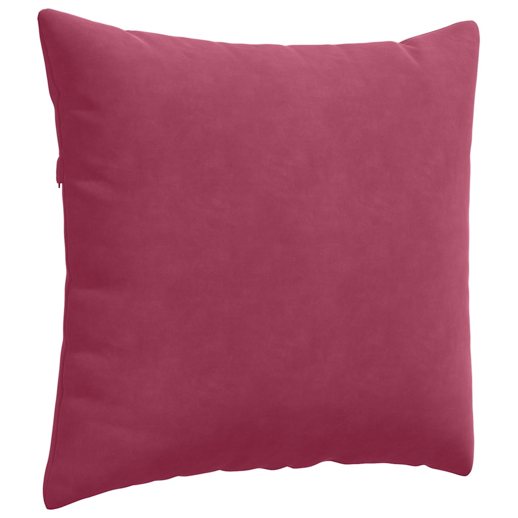 vidaXL Poduszki na sofę 2 pcs Czerwone wino 45 x 45 cm