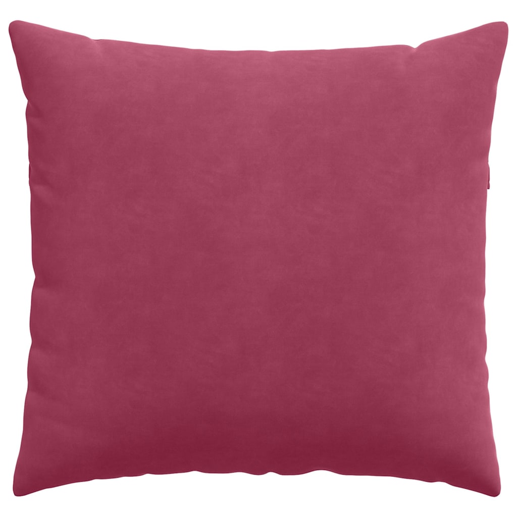 vidaXL Poduszki na sofę 2 pcs Czerwone wino 45 x 45 cm