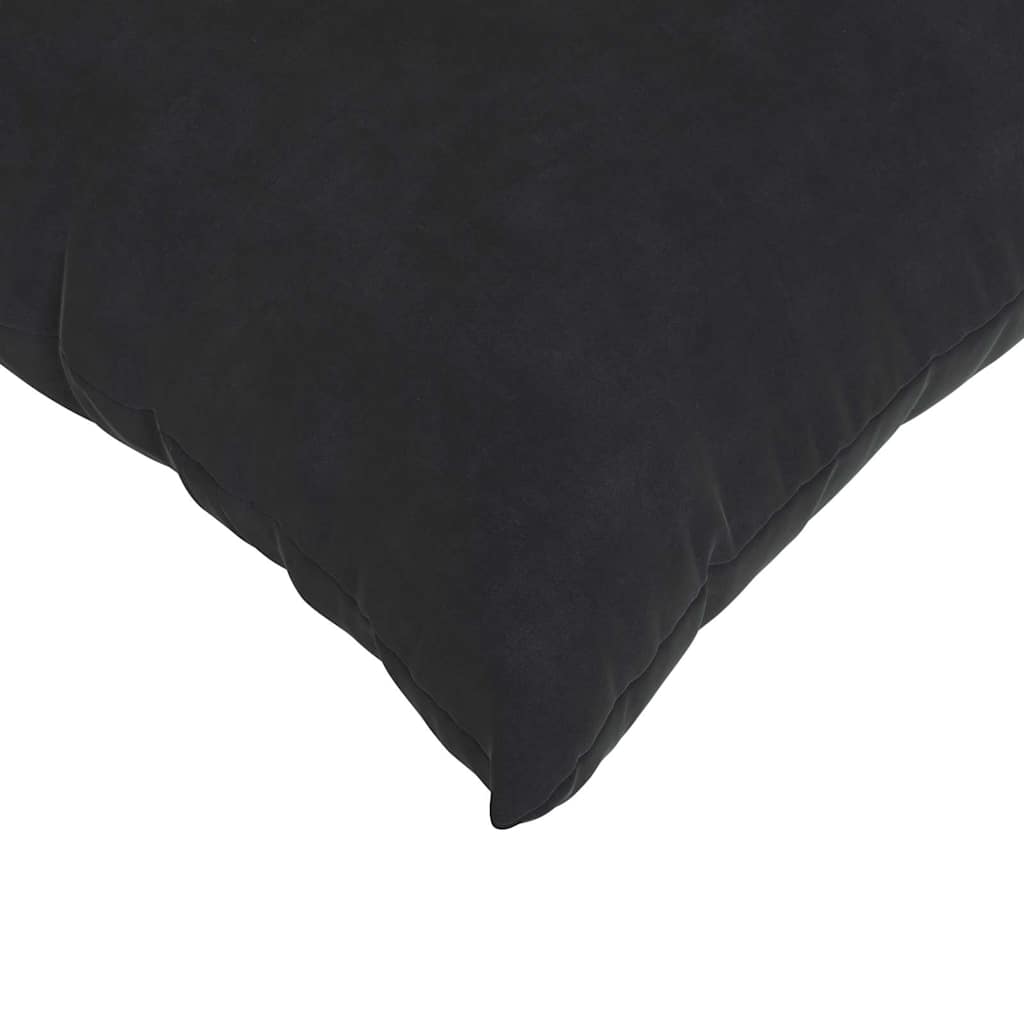 vidaXL Poduszki na sofę 2 pcs Czarny 45 x 45 cm Tkanina sztruksowa
