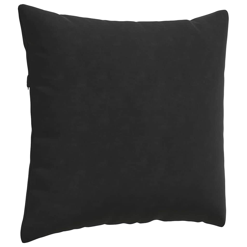 vidaXL Poduszki na sofę 2 pcs Czarny 45 x 45 cm Tkanina sztruksowa