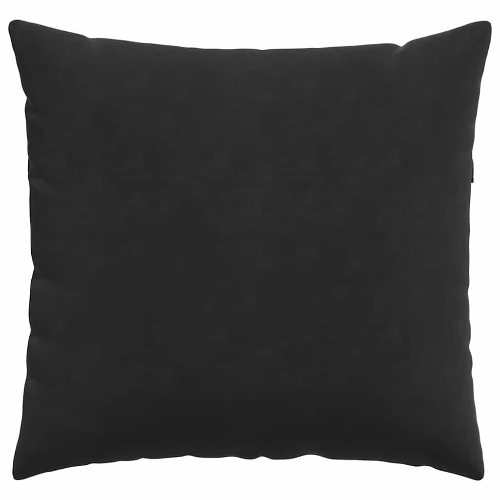 vidaXL Poduszki na sofę 2 pcs Czarny 45 x 45 cm Tkanina sztruksowa