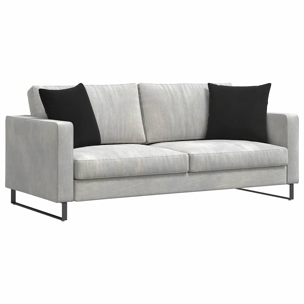vidaXL Poduszki na sofę 2 pcs Czarny 45 x 45 cm Tkanina sztruksowa