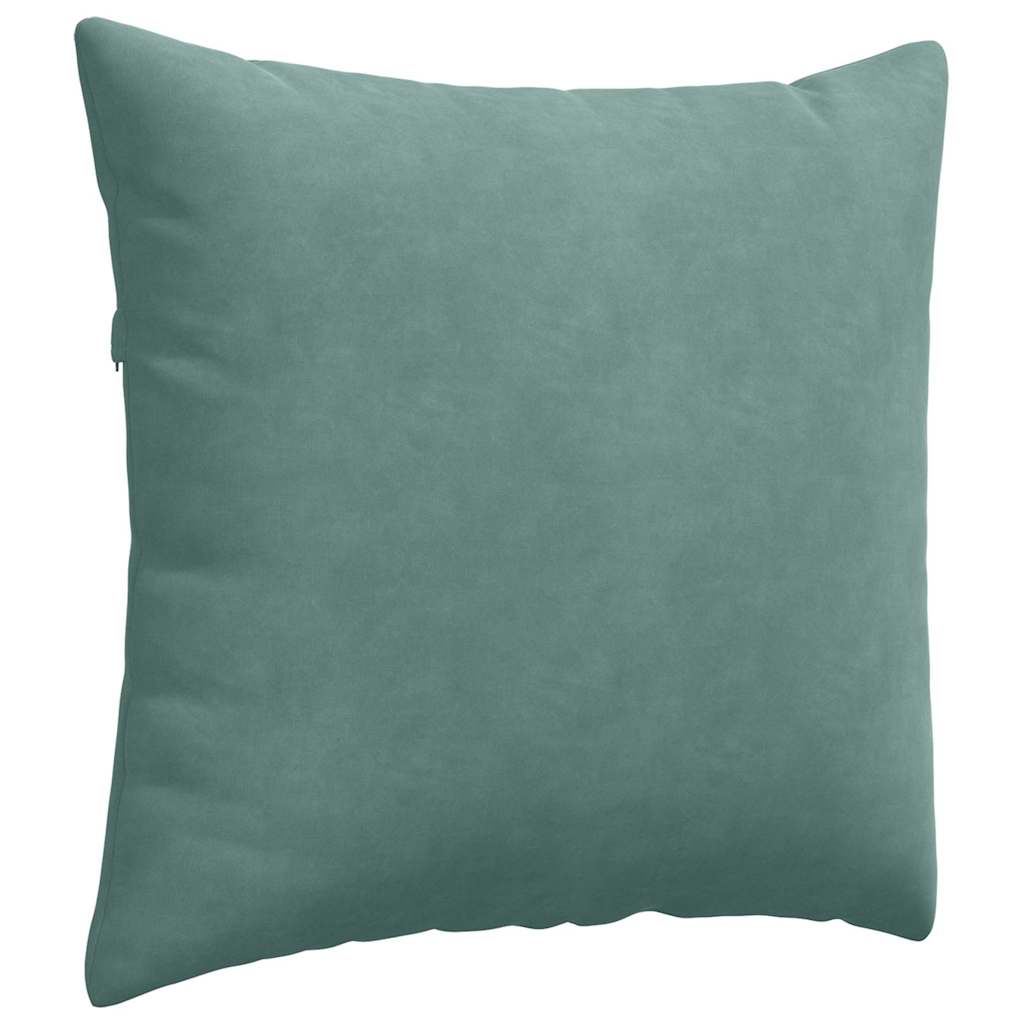 vidaXL Poduszki na sofę 2 pcs Zielony morski 45 x 45 cm
