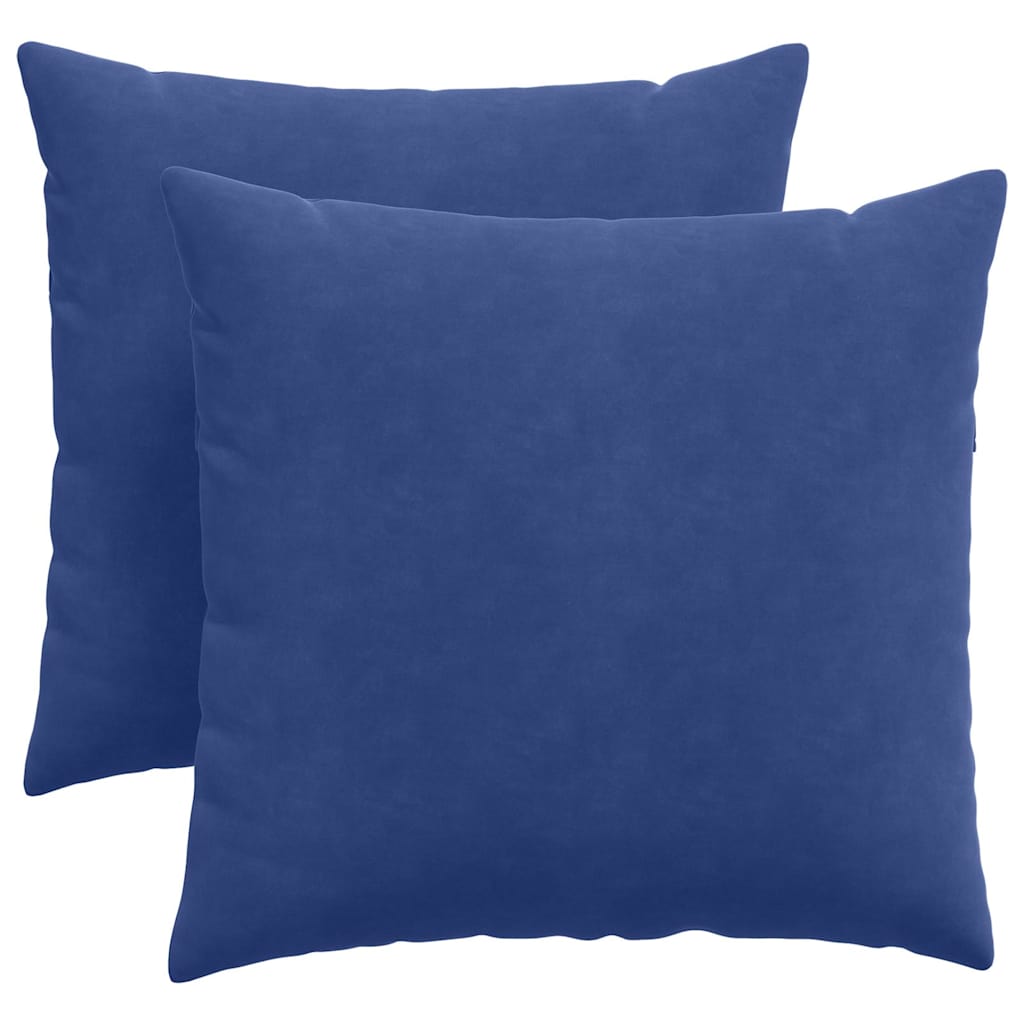 vidaXL Poduszki na sofę 2 pcs Niebieski policyjny 45 x 45 cm