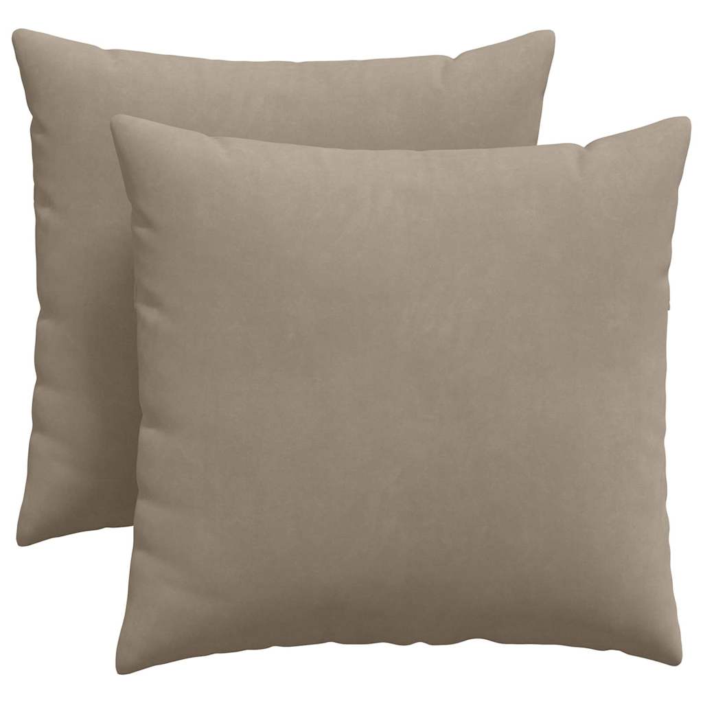 vidaXL Poduszki na sofę 2 pcs Ciemnoszary 45 x 45 cm tkanina