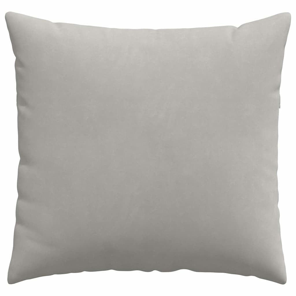vidaXL Poduszki na sofę 2 pcs Jasnoszary 45 x 45 cm tkanina