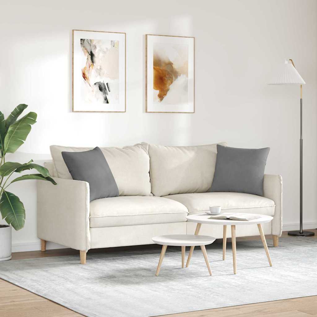 vidaXL Poduszki na sofę 2 pcs Ciemnoszary 45 x 45 cm tkanina