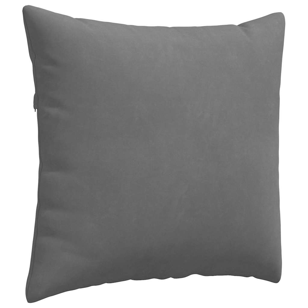 vidaXL Poduszki na sofę 2 pcs Ciemnoszary 45 x 45 cm tkanina