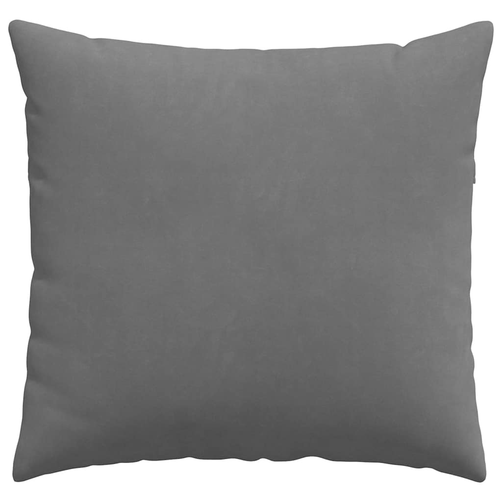 vidaXL Poduszki na sofę 2 pcs Ciemnoszary 45 x 45 cm tkanina