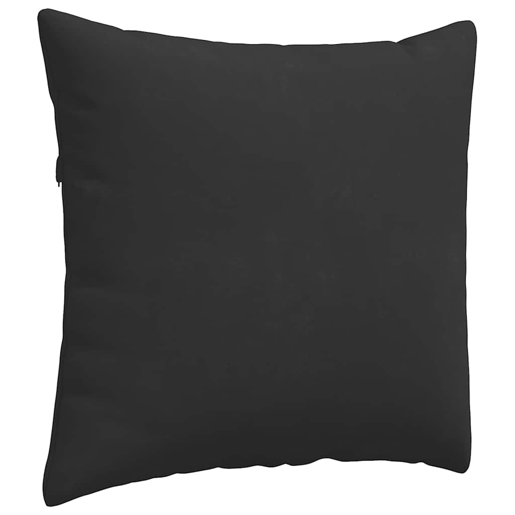 vidaXL Poduszki na sofę 2 pcs Czarny 45 x 45 cm tkanina