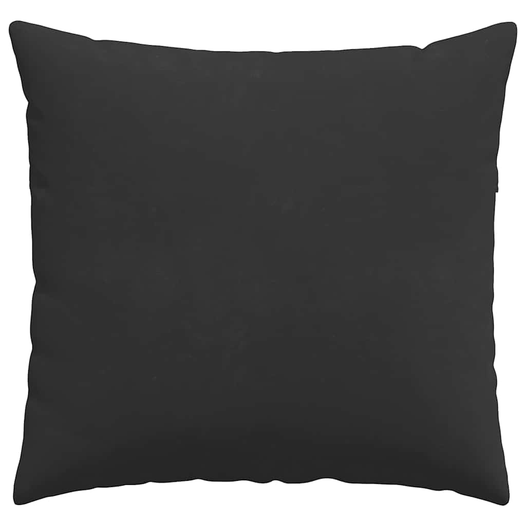 vidaXL Poduszki na sofę 2 pcs Czarny 45 x 45 cm tkanina