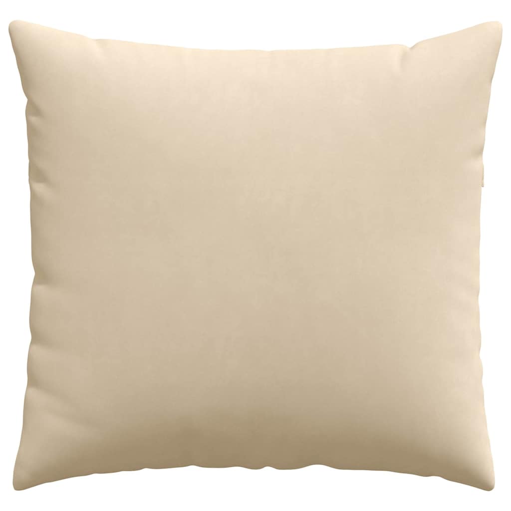 vidaXL Poduszki na sofę 2 pcs Kremowy 45 x 45 cm tkanina