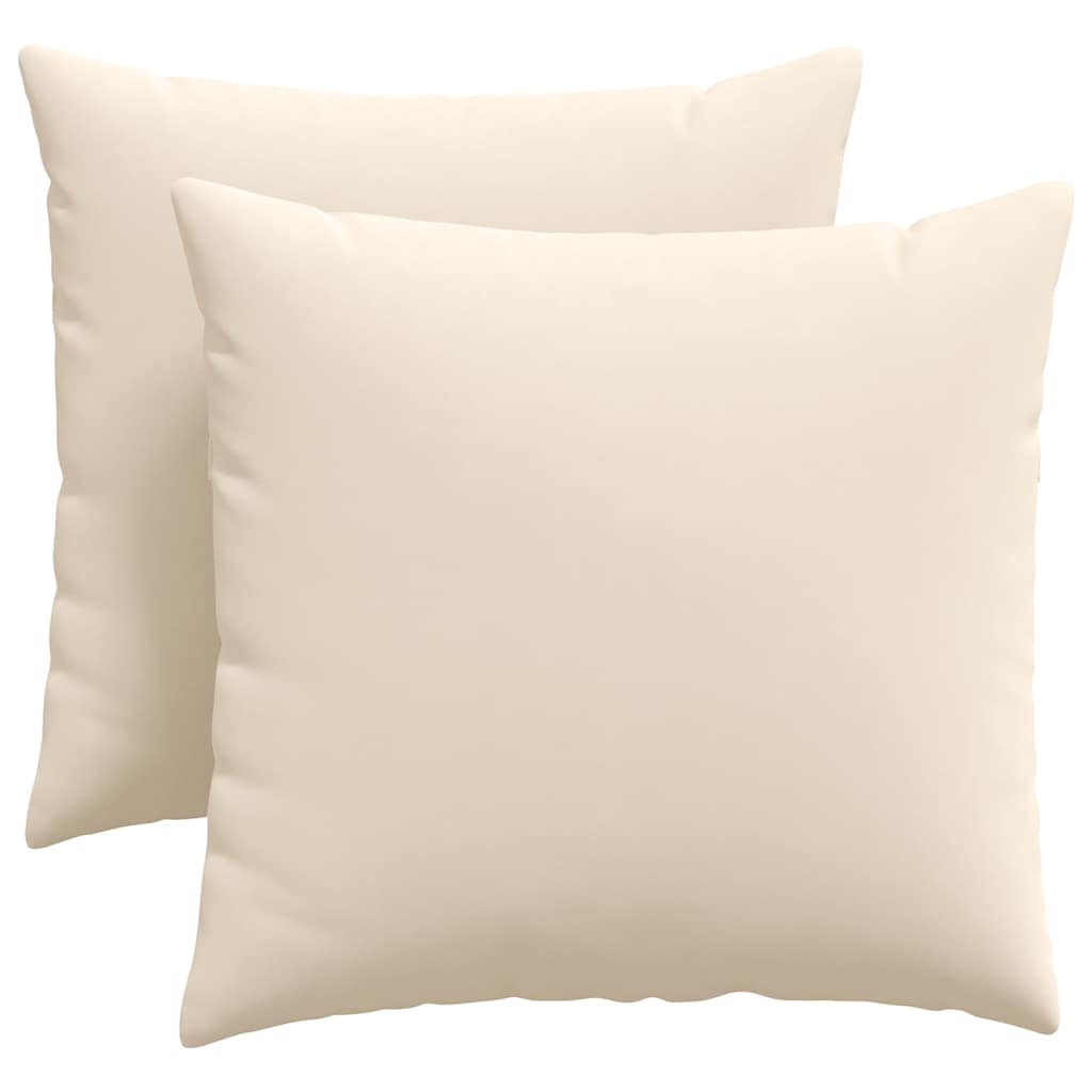 vidaXL Poduszki na sofę 2 pcs Beżowy 45 x 45 cm tkanina
