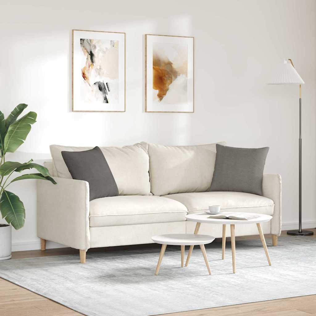 vidaXL Poduszki na sofę 2 pcs Jasnoszary 45 x 45 cm Tkanina sztruksowa