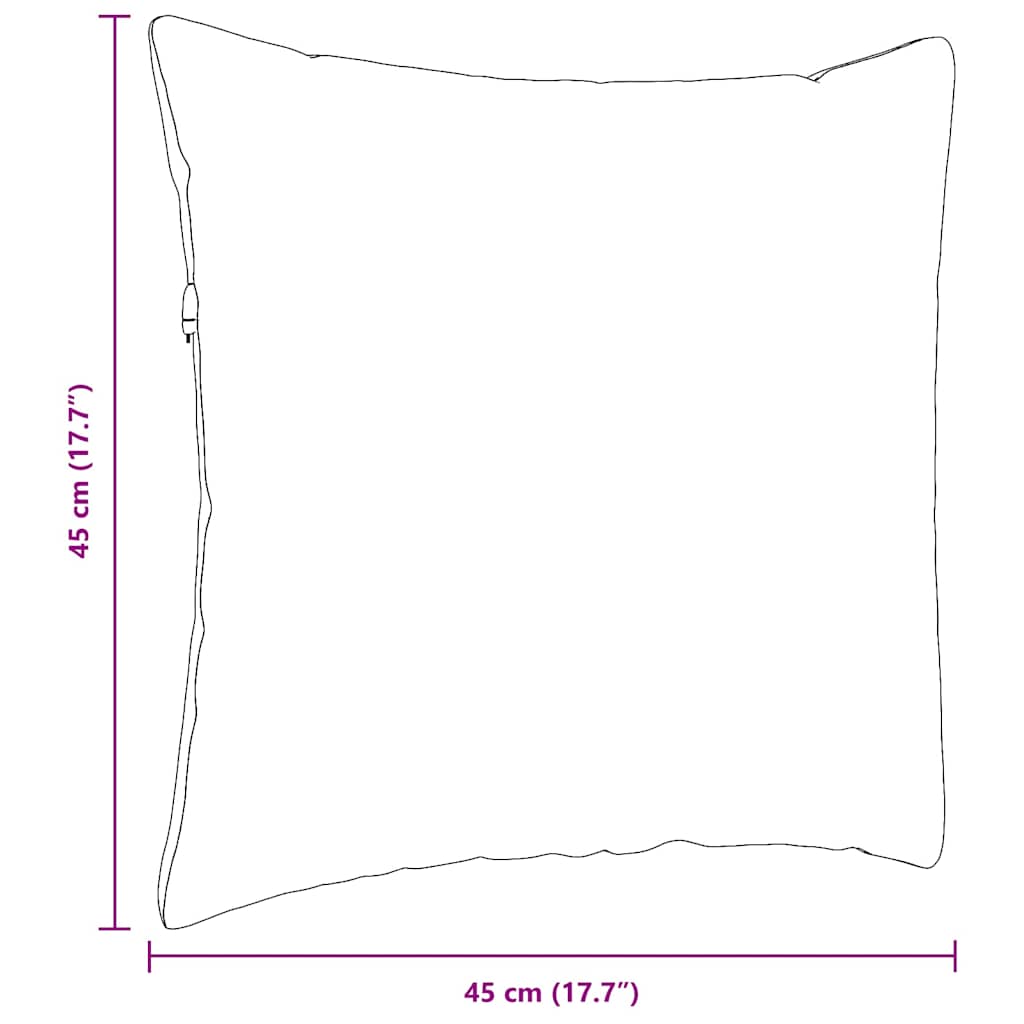 vidaXL Poduszki na sofę 2 pcs Ciemnoszary 45 x 45 cm