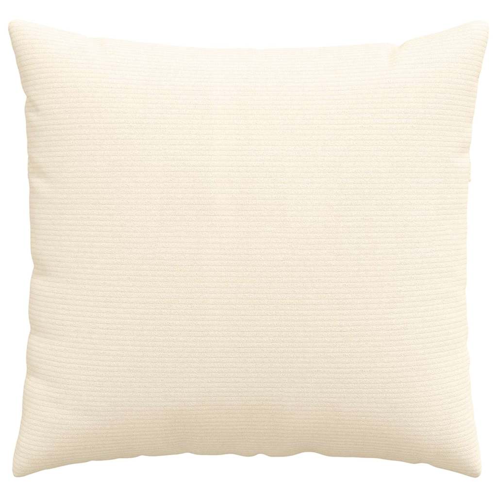 vidaXL Poduszki na sofę 2 pcs Kremowy 45 x 45 cm Tkanina sztruksowa
