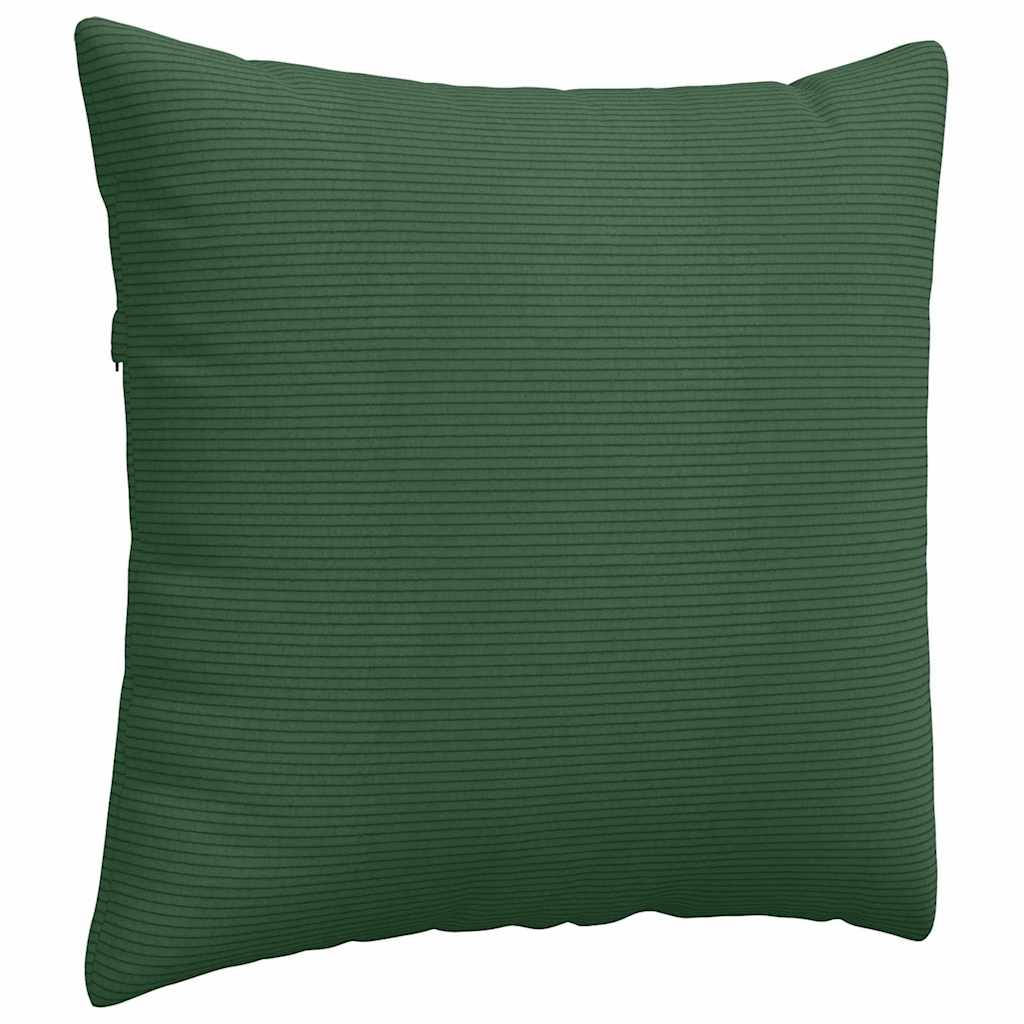 vidaXL Poduszki na sofę 2 pcs Ciemna zieleń 45 x 45 cm