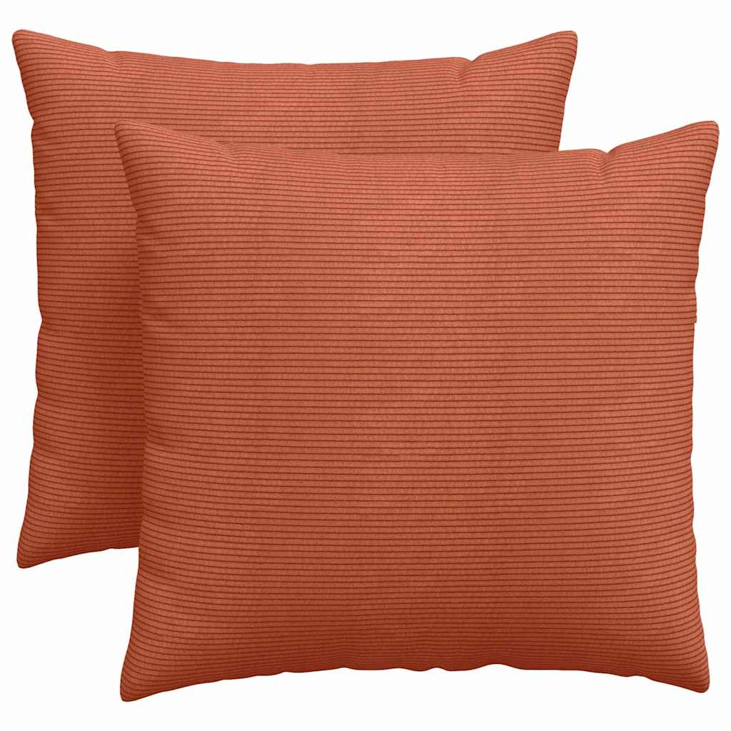 vidaXL Poduszki na sofę 2 pcs Czerwono-pomarańczowy 45 x 45 cm