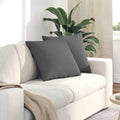 vidaXL Poduszki na sofę 2 pcs Ciemnoszary 50 x 50 cm tkanina
