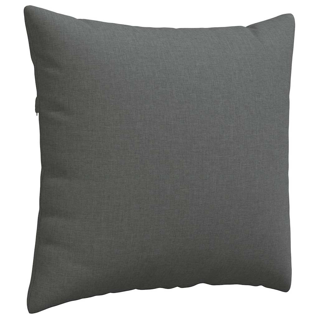 vidaXL Poduszki na sofę 2 pcs Ciemnoszary 50 x 50 cm tkanina