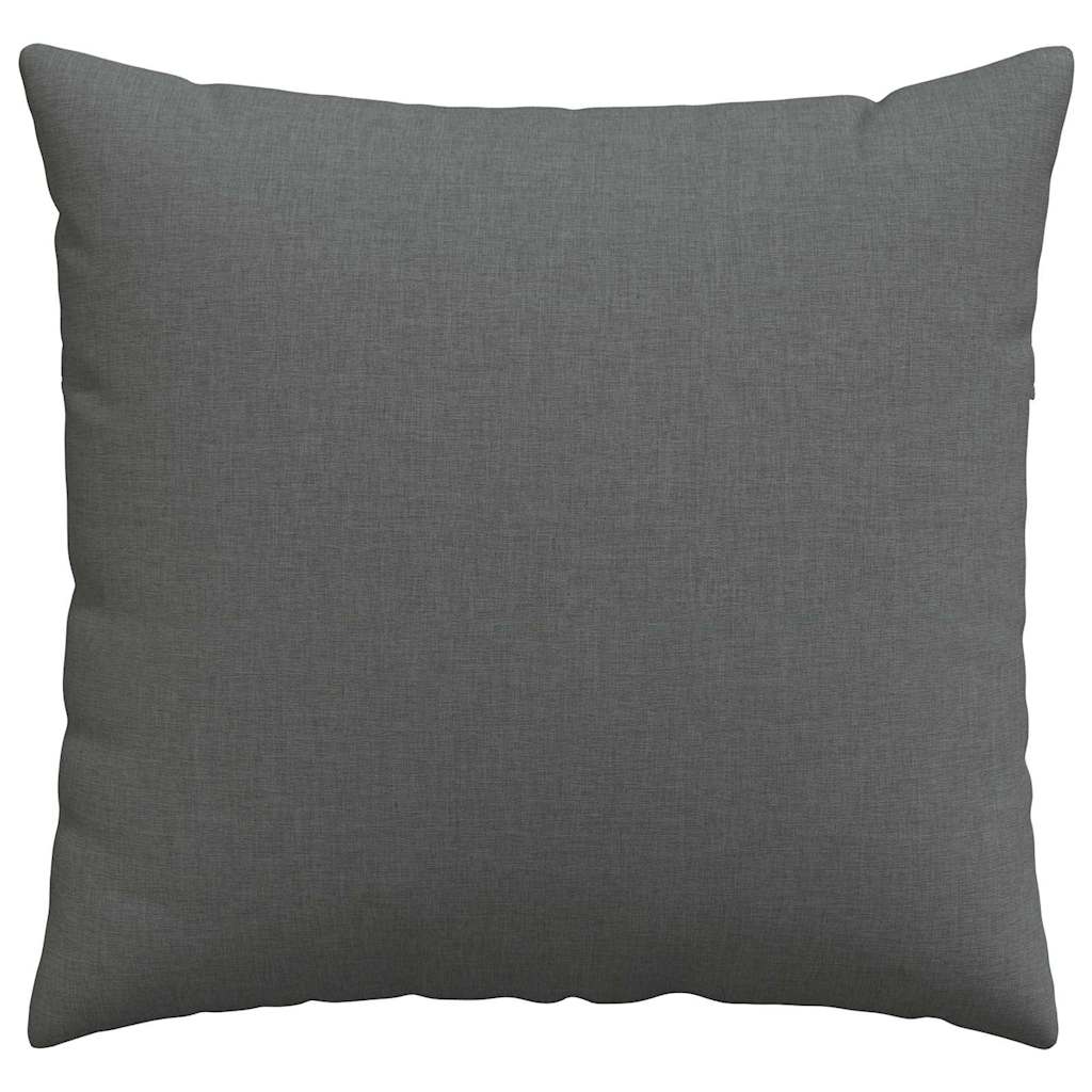 vidaXL Poduszki na sofę 2 pcs Ciemnoszary 50 x 50 cm tkanina