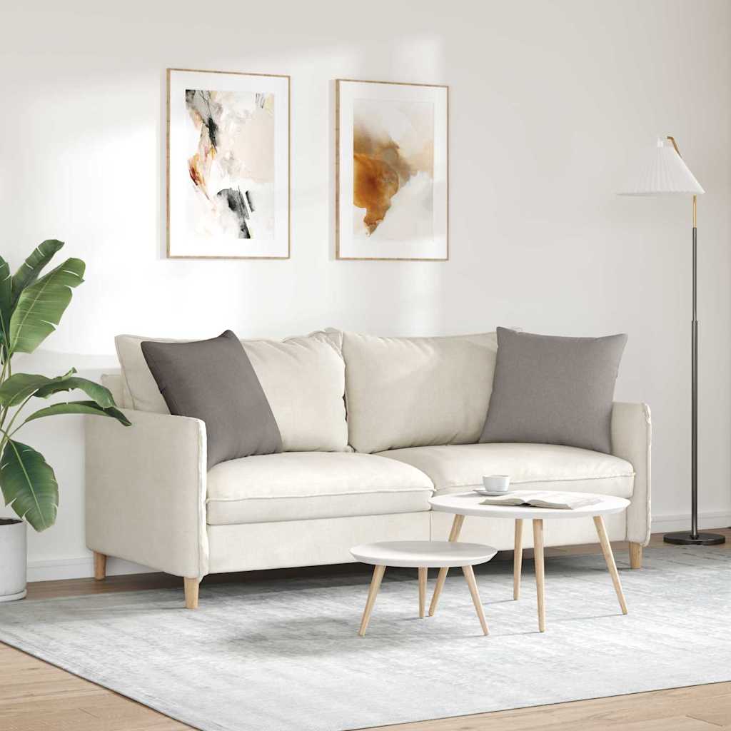 vidaXL Poduszki na sofę 2 pcs Ciemnoszary 50 x 50 cm tkanina