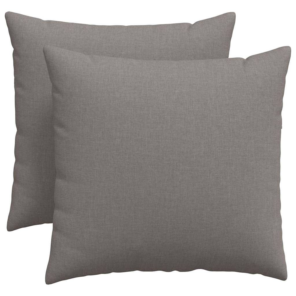 vidaXL Poduszki na sofę 2 pcs Ciemnoszary 50 x 50 cm tkanina