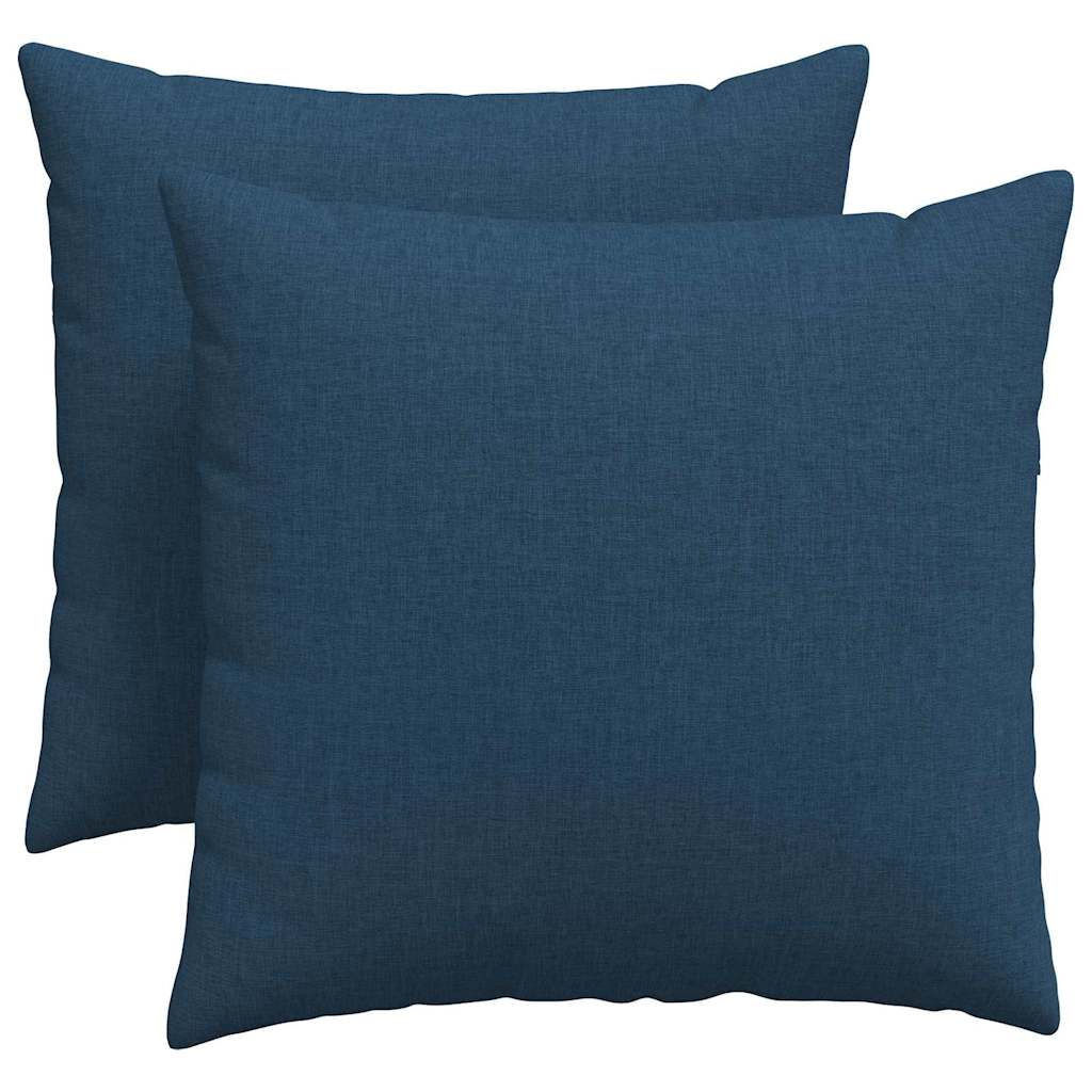 vidaXL Poduszki na sofę 2 pcs Niebieski 50 x 50 cm tkanina