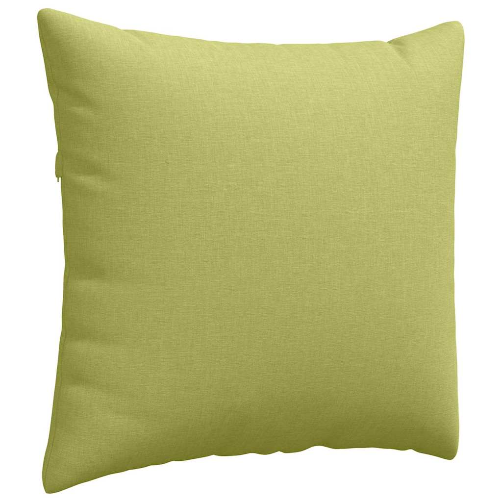 vidaXL Poduszki na sofę 2 pcs Jasnozielony 50 x 50 cm tkanina