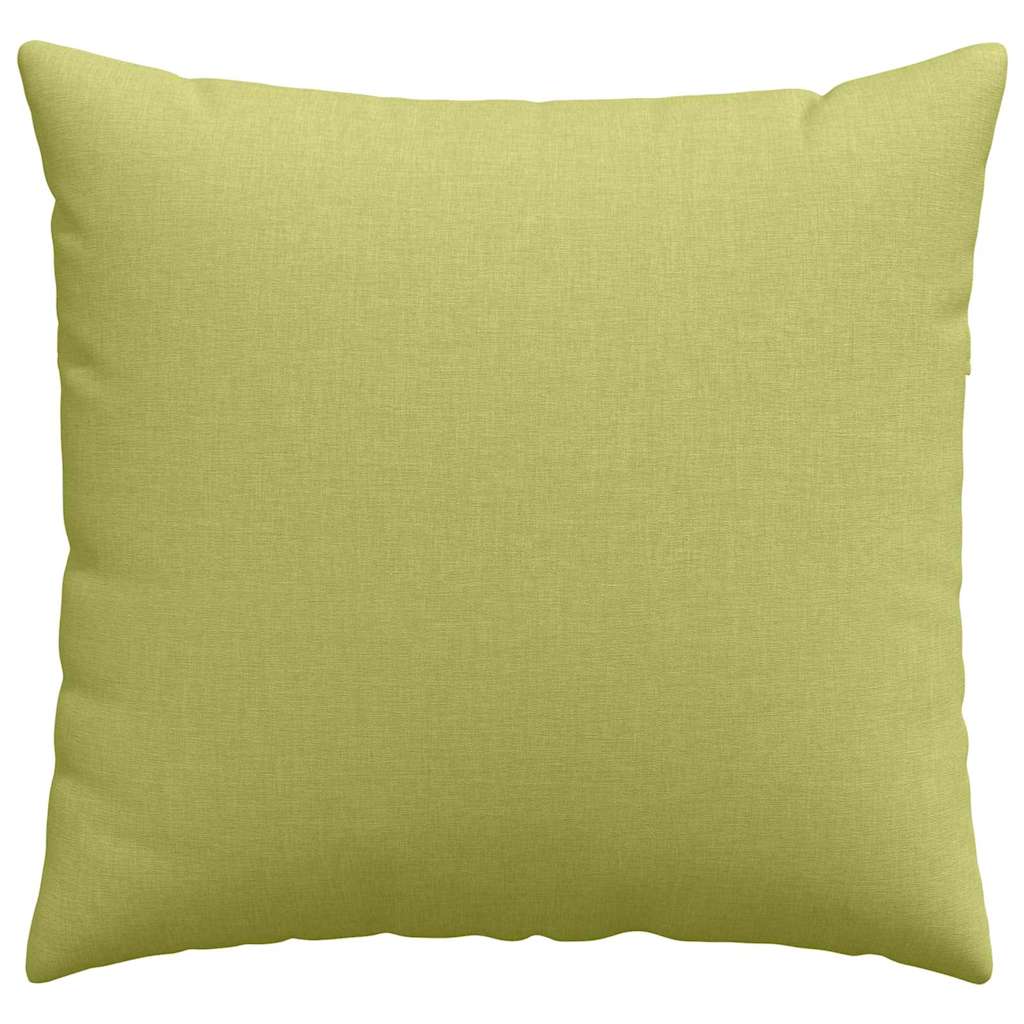 vidaXL Poduszki na sofę 2 pcs Jasnozielony 50 x 50 cm tkanina