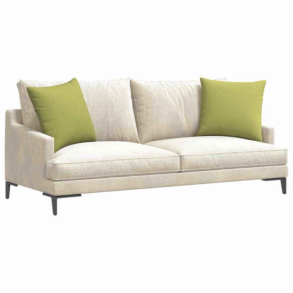 vidaXL Poduszki na sofę 2 pcs Jasnozielony 50 x 50 cm tkanina
