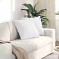vidaXL Poduszki na sofę 2 pcs Biały 50 x 50 cm tkanina