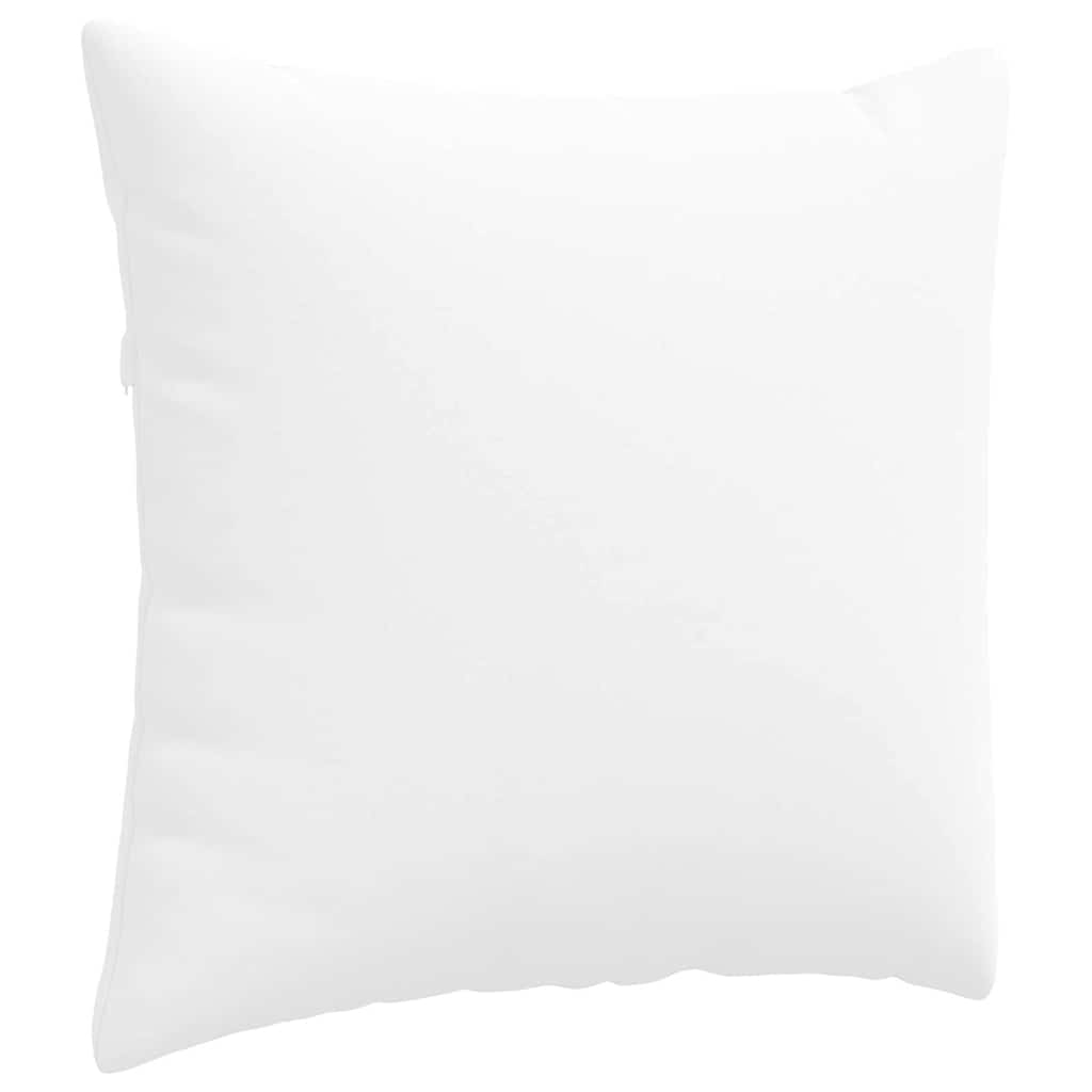 vidaXL Poduszki na sofę 2 pcs Biały 50 x 50 cm tkanina