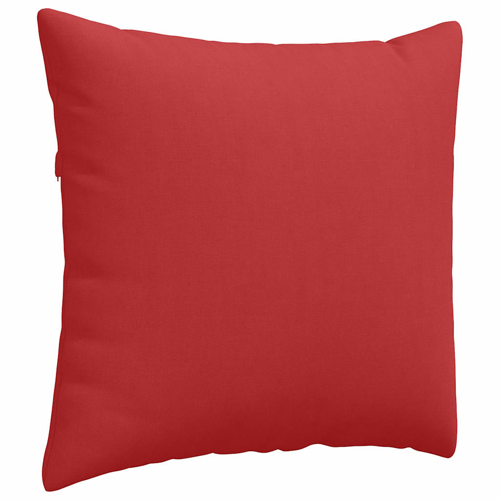 vidaXL Poduszki na sofę 2 pcs Czerwony 50 x 50 cm tkanina