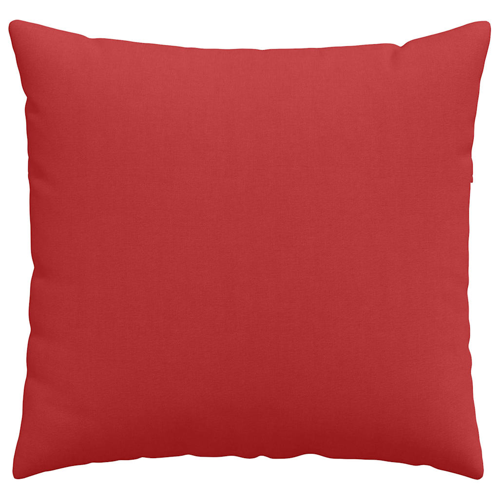 vidaXL Poduszki na sofę 2 pcs Czerwony 50 x 50 cm tkanina
