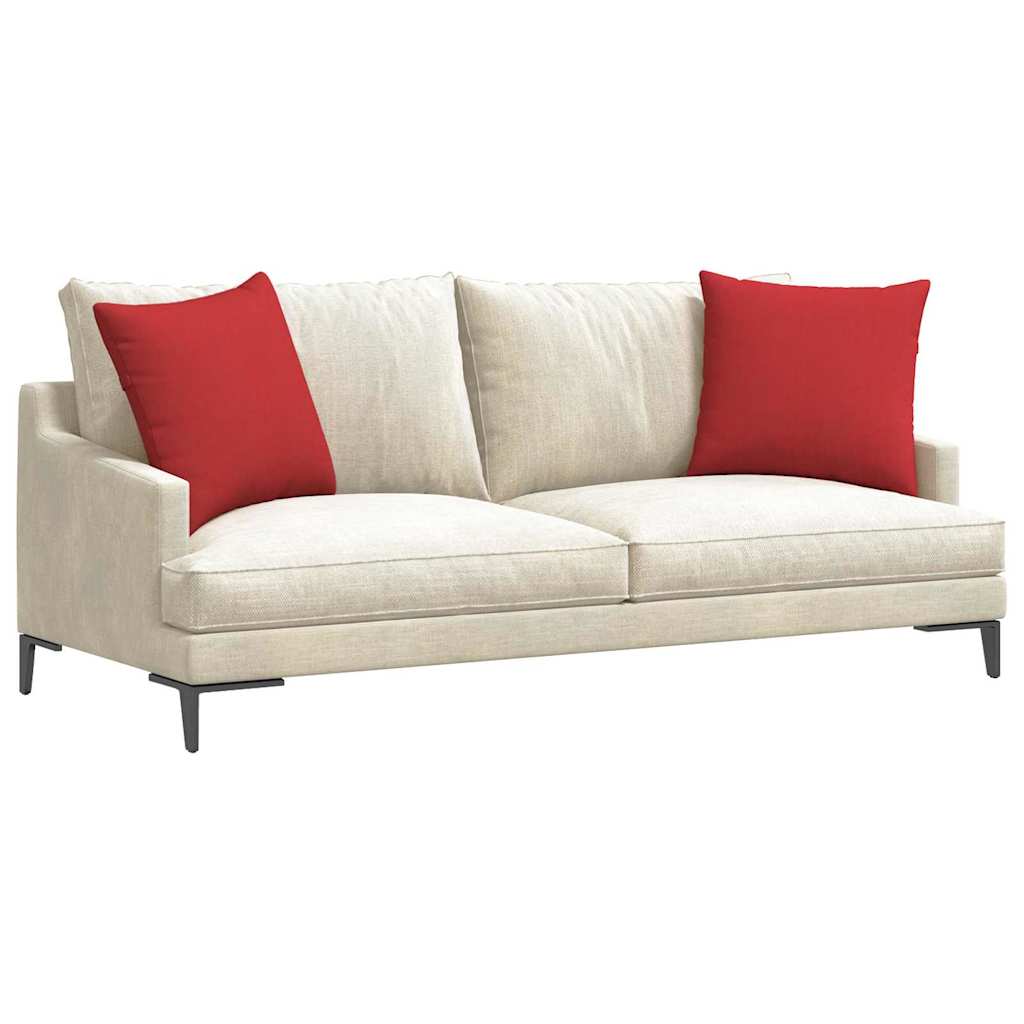 vidaXL Poduszki na sofę 2 pcs Czerwony 50 x 50 cm tkanina